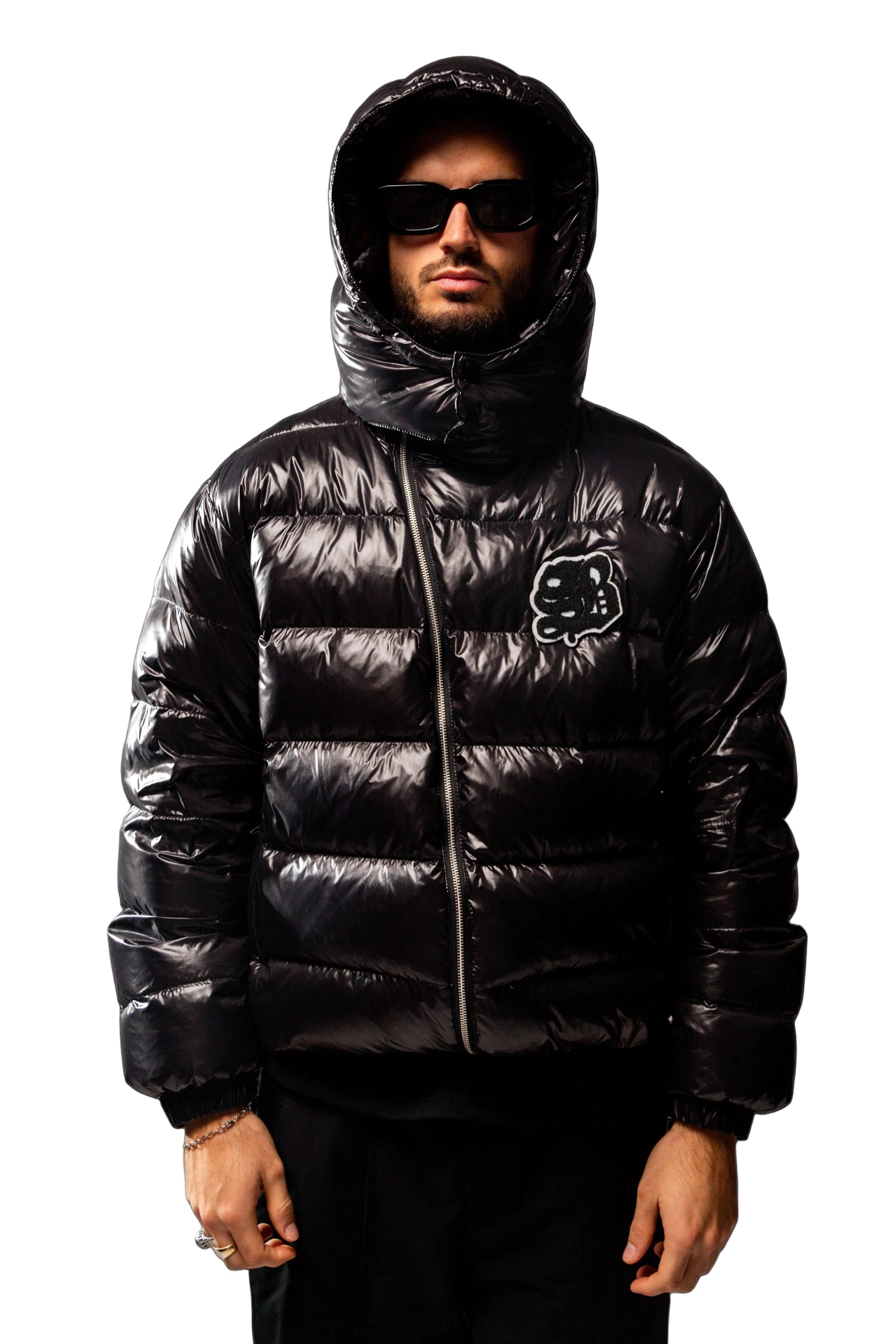 SHINY BLACK PUFFER