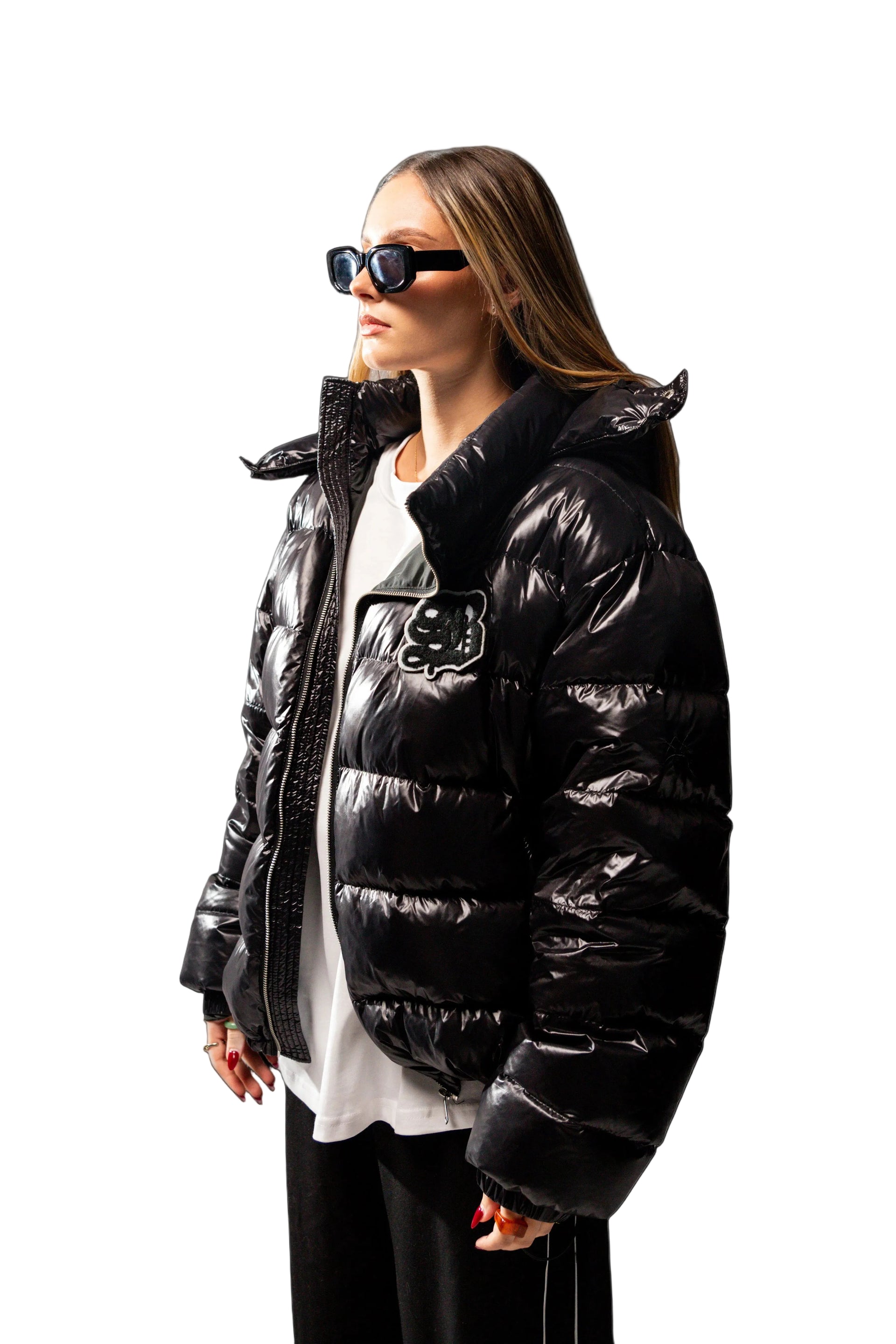 SHINY BLACK PUFFER
