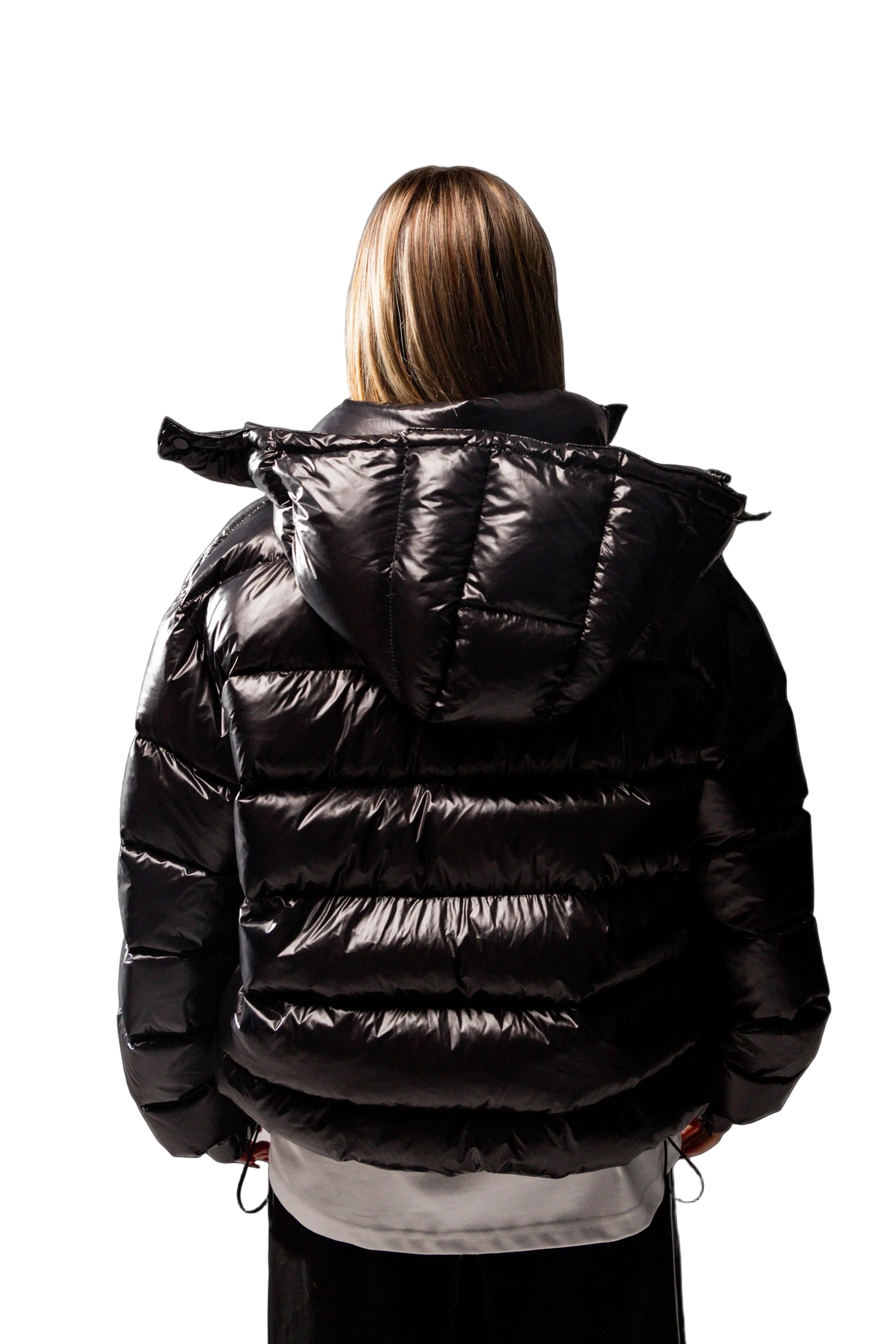 SHINY BLACK PUFFER