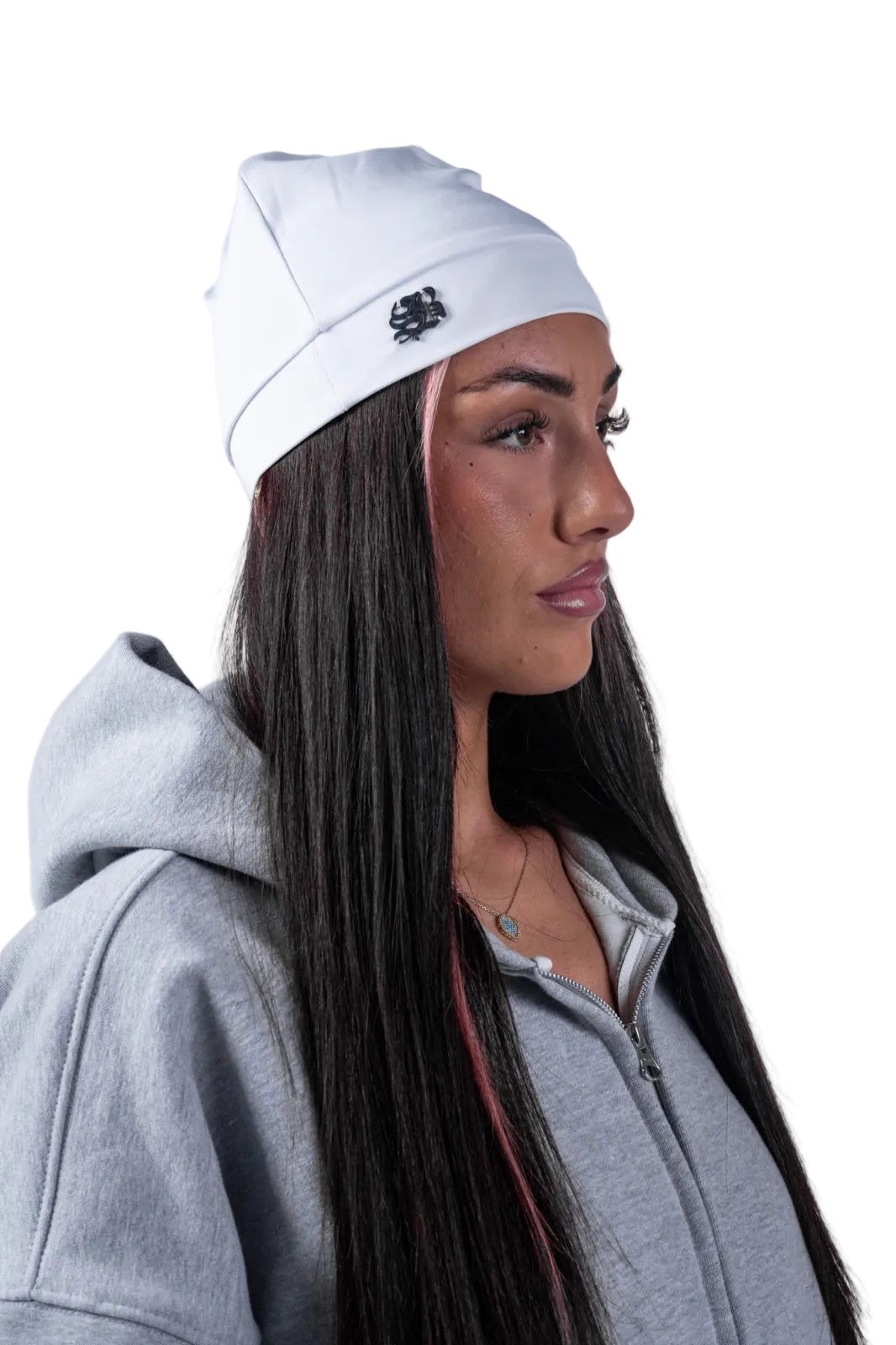 WHITE SB BEANIE SKULL CAP